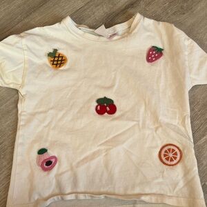 Zara floral fruit t-shirt
